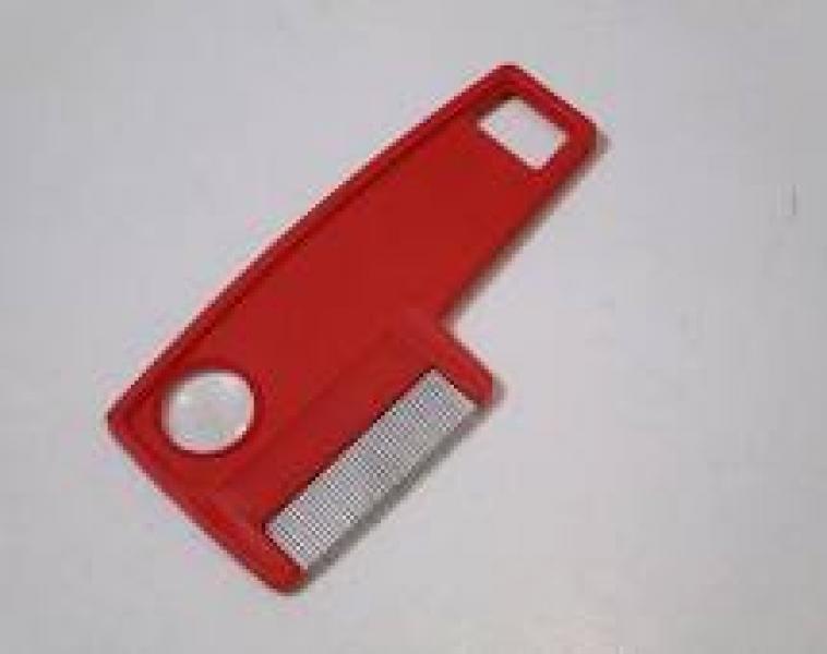 Lice Comb Red Large Handle Metal Teeth. Finishing Touch Body Hair And Beauty Supplies