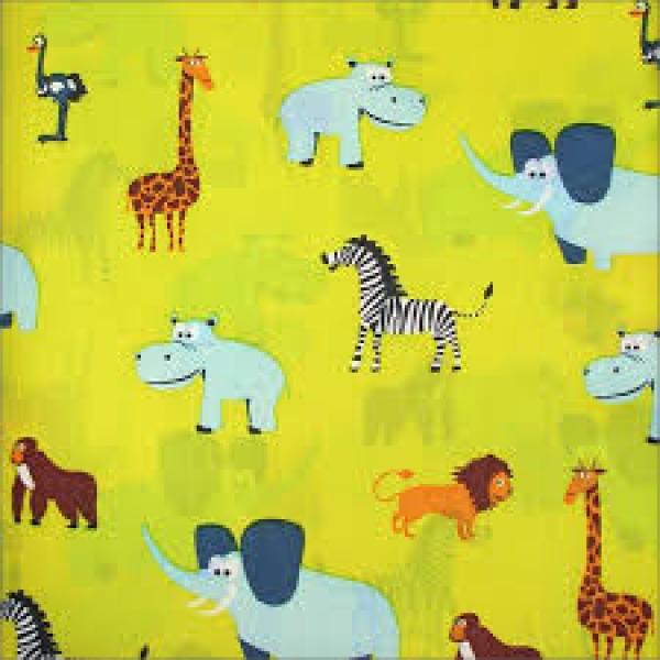 Yellow African Animals Design Stud Childs Cape. Westons