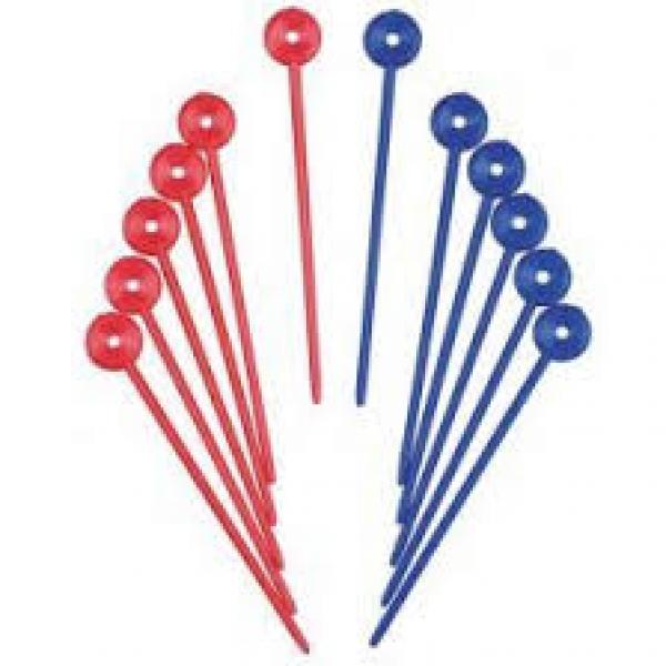 Setting Pins Plastic Assorted Colors 75MM Packet Of 100 Daiou