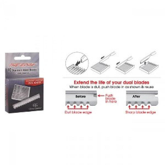Olivia Garden Feather Styling Blades The Edge 10 Blades Per Pack Olivia Garden