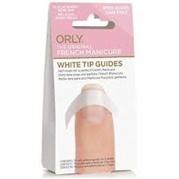 Orly French Manicure White Tip Guides Half Moon Contains 52 Self Adhesive Guides Finishing Touch Body Hair And Beauty Supplies