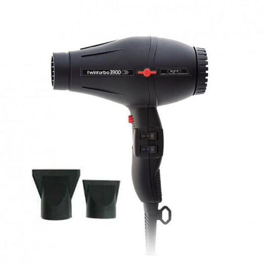 Twin Turbo Dryer 3900 Black Light 2150 Watts Ionic Twin Turbo