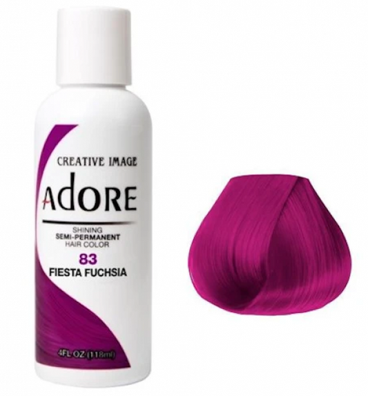 Adore Plus Semi Permanent Hair Color Fiesta Fuchsia 118ML Adore