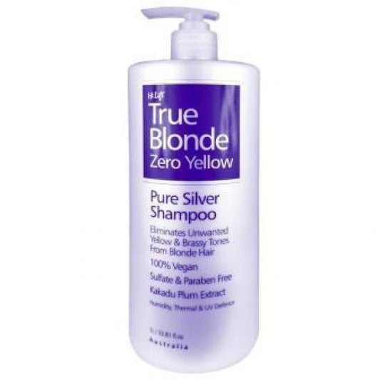 Hi Lift True Blonde Pure Silver Shampoo 100% Vegan Kakadu Plum Extract 1000ML