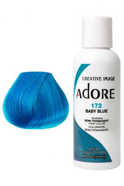 Adore Plus Semi Permanent Hair Color Baby Blue 118ML Adore