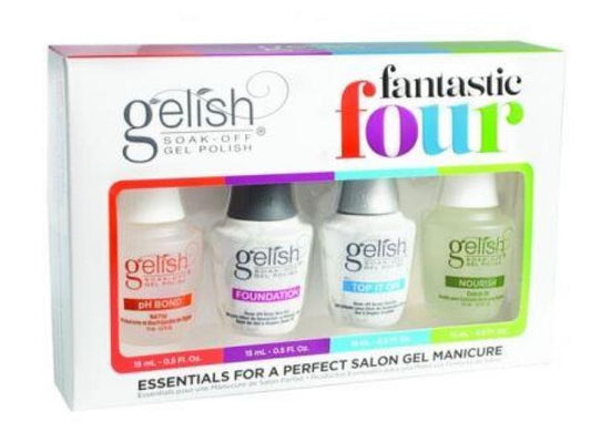 Gelish Pro Fantastic Four Salon Gel Manicure System Kit Gelish