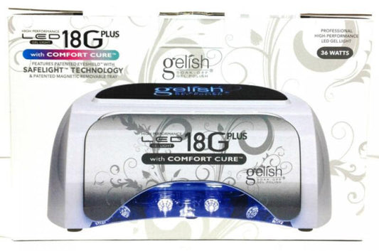 Gelish High Performance LED Gel Light 18G Plus Comfort Cure 36Watt. Gelish