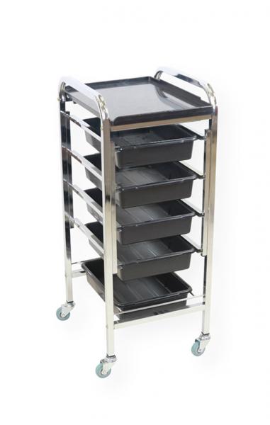 Manuel Mark 2 Trader Six Tier Trolley Chrome Delta