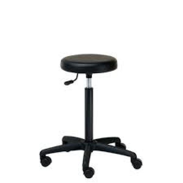 Beauty Stool Black Base. Aqua