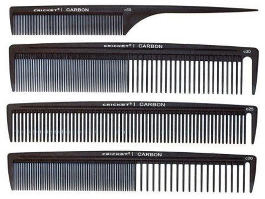 Cricket Carbon Comb Stylist Four Pack Set Cricket