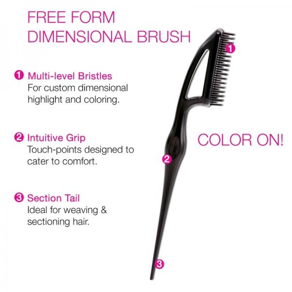 Color Cocktail Free Form Dimensional Tint Brush Black Cricket