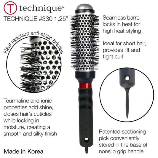 Cricket 330 Technique Thermal Style Plus Round Brush