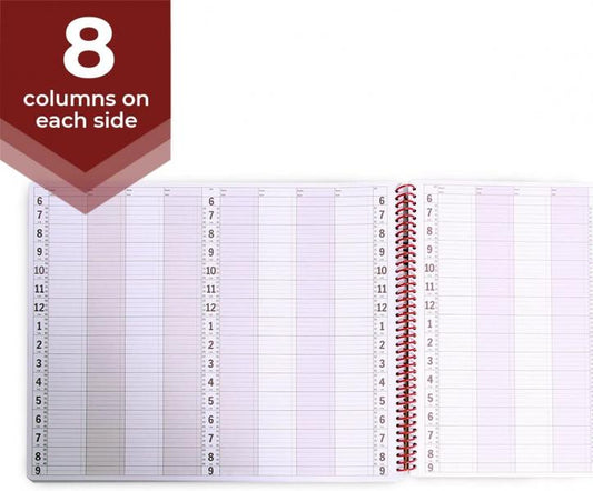 Appointment Book AMW 4 To 8 Column 15 Minute Intervals With Extra Retail Column A M Williams