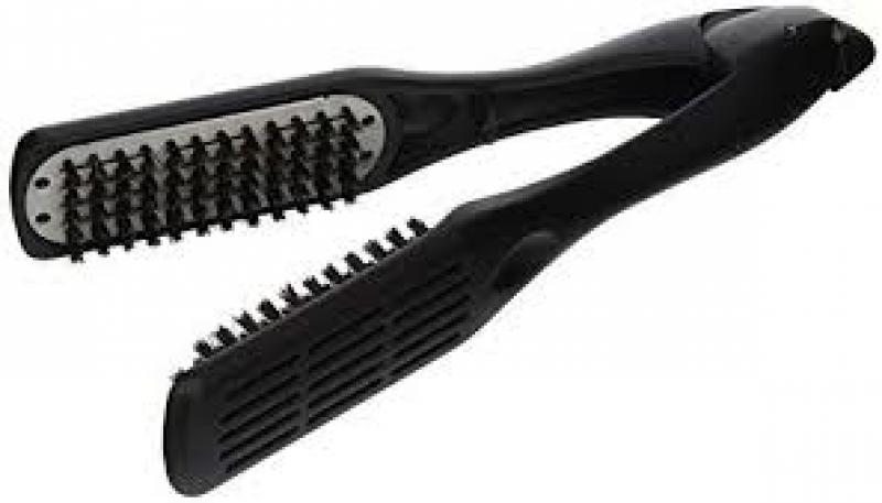 Brush Hair Straightener Ceramic Plates Vented Double Bristle. A M Williams