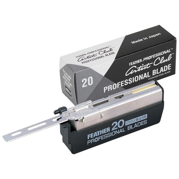 Feather Professional Injector Blade System Black 20 Blades Feather