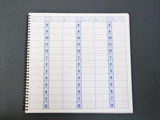 Appointment Book Aware Six Column Recycled Paper Finishing Touch Body Hair And Beauty Supplies
