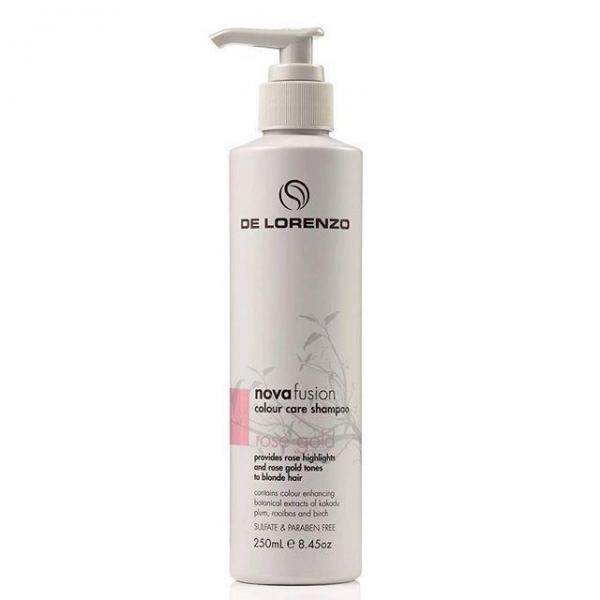 De Lorenzo Nova Fusion Rose Gold Colour Care Shampoo 250ML