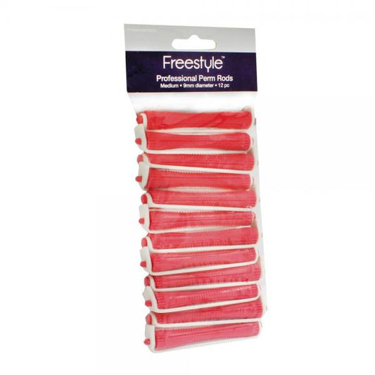 Freestyle Perm Rods Red Twelve Pack With Rubbers