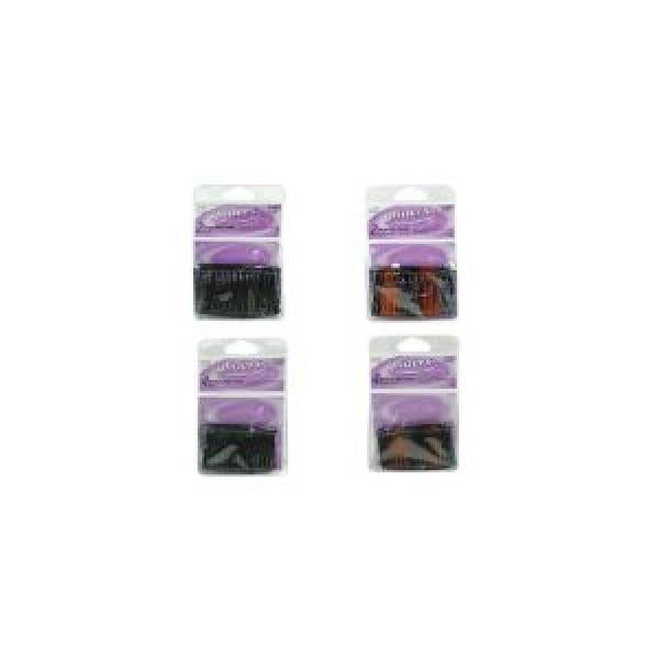 Gliders Side Combs Medium Tortise Shell Four Pack. Finishing Touch Body Hair And Beauty Supplies
