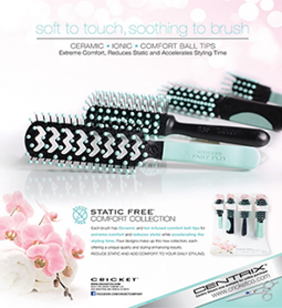 Static Free Comfort Collection Tunnel Brush. Finishing Touch Body Hair And Beauty Supplies