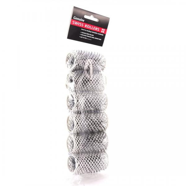 Swiss Brush Roller White 32MM Pack Of 6. Finishing Touch Body Hair And Beauty Supplies