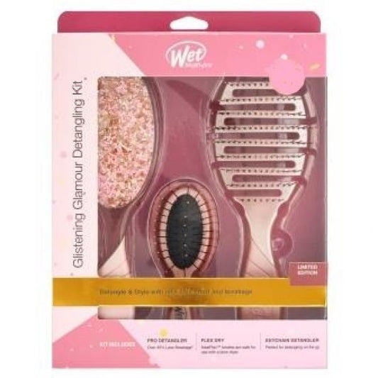 Wet Brush Glam Pack Candy Crush Includes Three Paddle Brushes Wet Brush