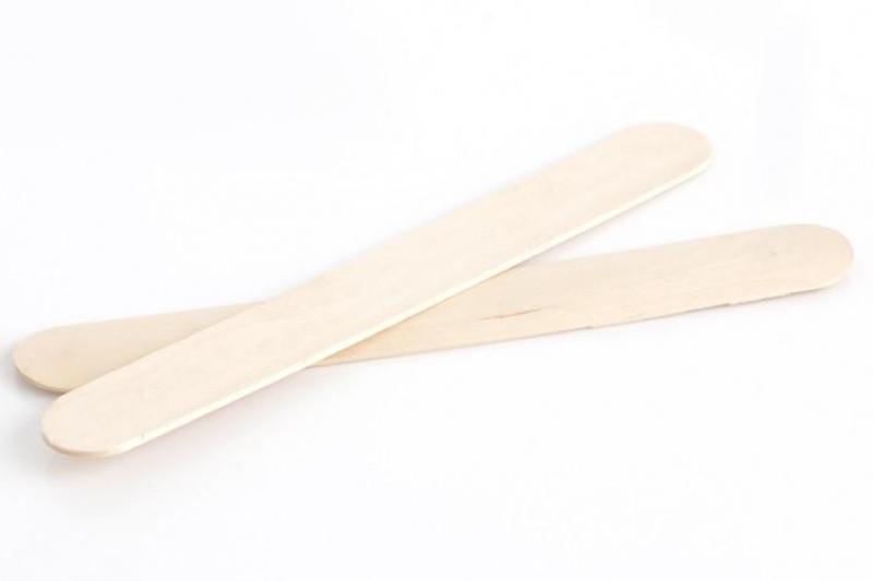 EZ Wax Spatula's Extra Wide Extra Long Wooden Pack Of 100