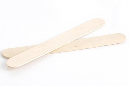 EZ Wax Spatula's Extra Wide Extra Long Wooden Pack Of 100