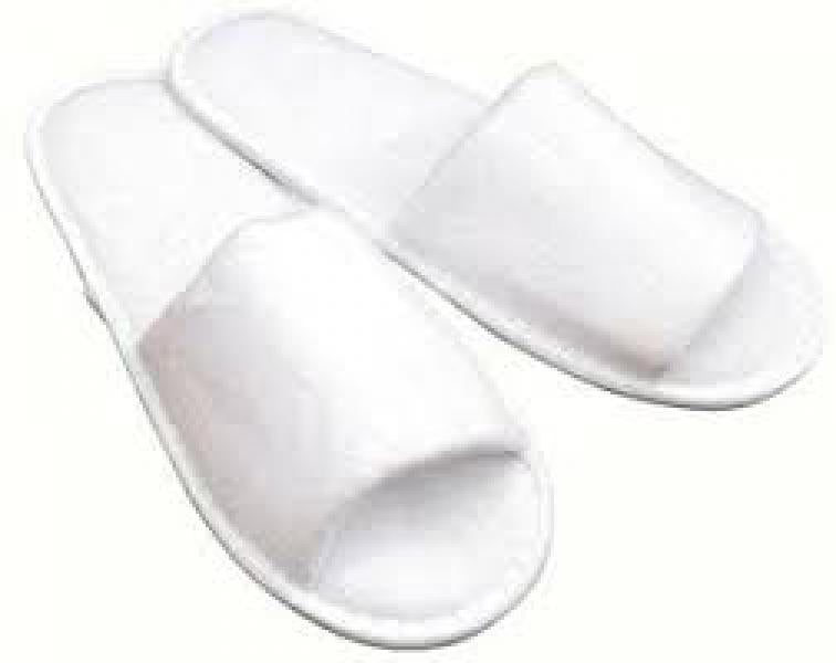 Slippers White PVC 10 Pack Finishing Touch Body Hair And Beauty Supplies