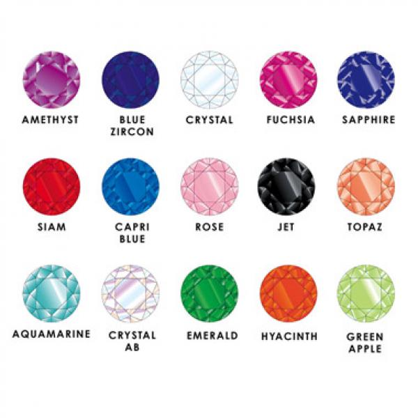 Hawley Diamantes / Rhinestones 144 Pack Assorted Colours Finishing Touch Body Hair And Beauty Supplies