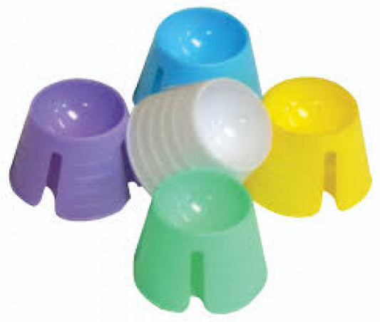 Indiana Nails Dappin Dish Plastic Disposable Assorted Colors Indiana Nails