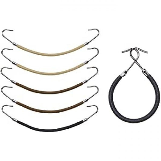 FTW Elastic Bungy Bands Hair Ties With Steel Hook Assorted Colours Blonde, Black And Brown Finishing Touch Wangaratta