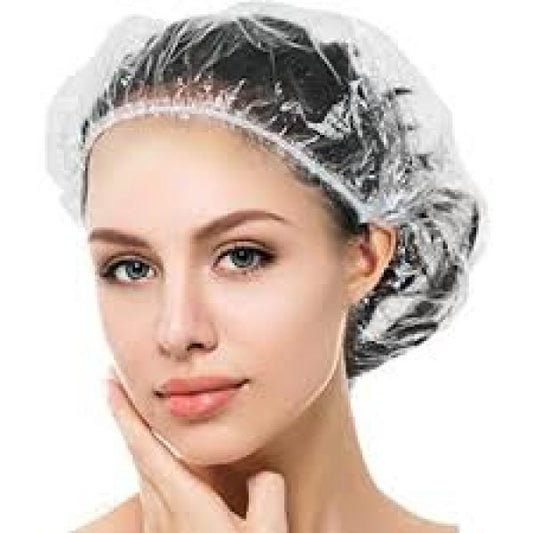 FTW Budget Shower Caps Clear With Elastic 100 Pack Finishing Touch Wangaratta
