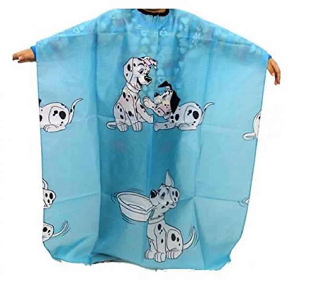 Finishing Touch Children's Kids Cutting Cape Dalmatian Dogs With Bowl Blue Finishing Touch Wangaratta