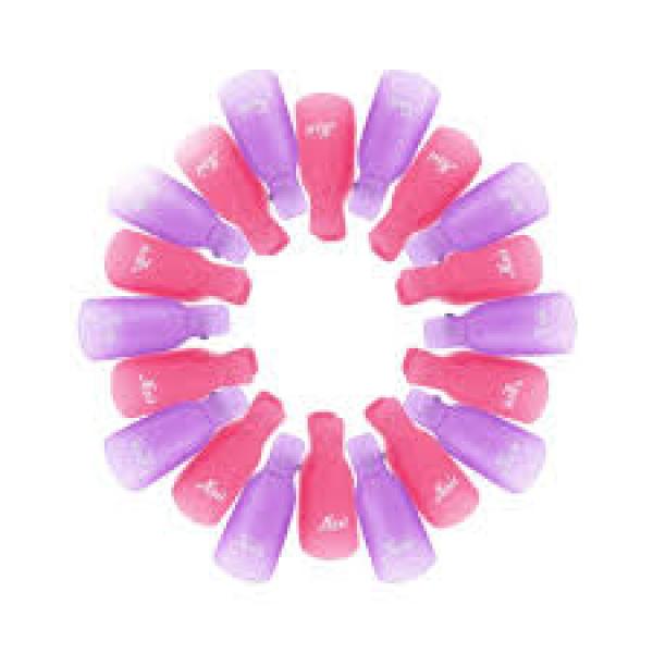 FTW Nail Remover Clips Soak Off Reusable Manicure Tools 10 Piece Pink. Purple, Coral Or Transparent Finishing Touch Wangaratta