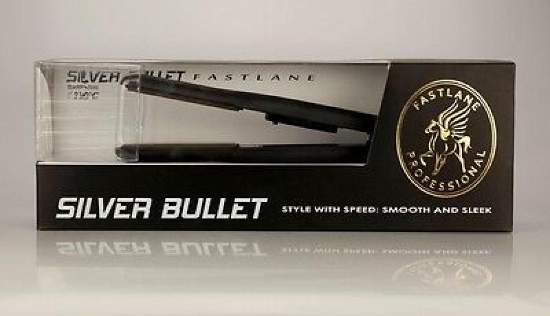 Silver Bullet Fastlane Professional Straightening Iron 230 Degrees With Dual Voltage Black Silver Bullet