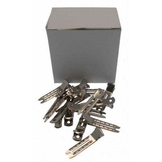 Santorini Pin Curl Clips Double Prong Stainless Steel Cylinder Of 100 Santorini