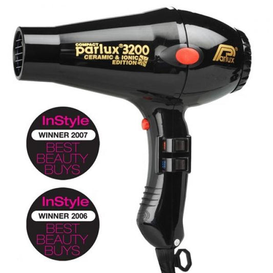 Parlux Dryer 3200IC Black Ceramic & Ionic Edition Compact Parlux