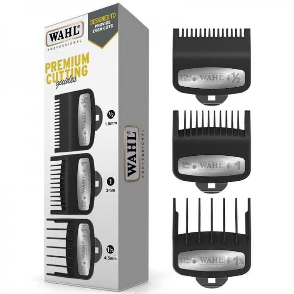 Wahl Premium Cutting Guides Combs 1/2 - 1 - 11/2 Or 1.5MM - 3MM - 4.5MM Wahl