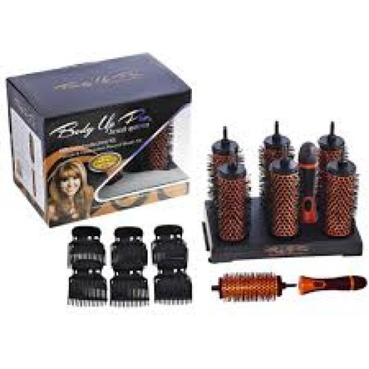 Body Up Pro Brush System Detachable Handle Round Brush Kit With Clamps Body Up