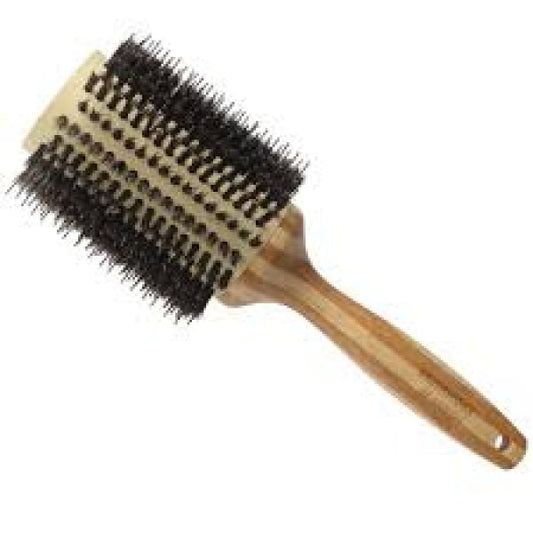 Brush Worx Wooden Large Round 100% Natural Boer Bristle Classic. Brushworx