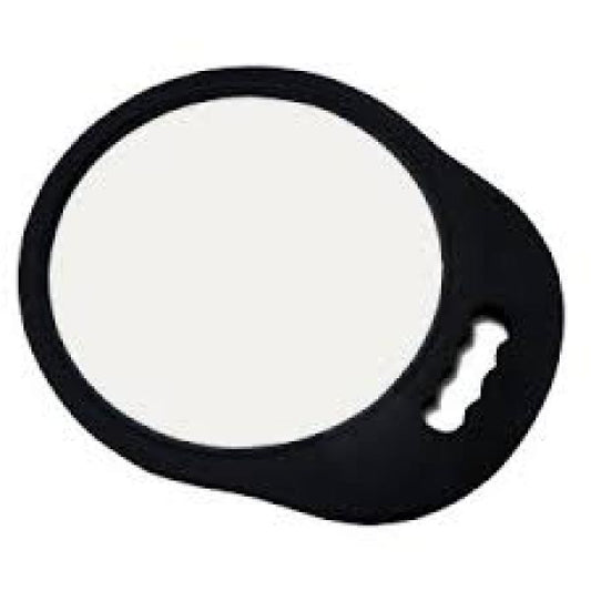 Finishing Touch Round Foam Mirror Black