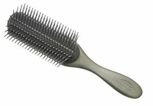 Denman D4 Silver Grey Original Classic Styling Brush 9 Row Denman