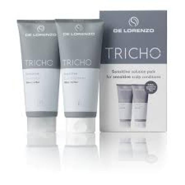 De Lorenzo Tricho Sensitive Grey Pack For Sensitive Scalp 2 x 200ML De Lorenzo