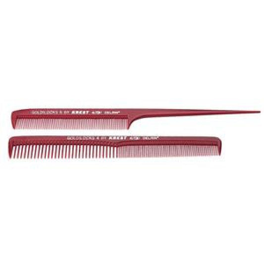 Goldilocks G45 Twin Pack Combs Includes Tail And Cutting Burgundy Number 4 And 5