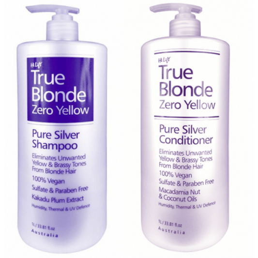 Hi Lift True Blonde Pure Silver Conditioner 100% Vegan Kakadu Plum Extract 1000ML Hi Lift