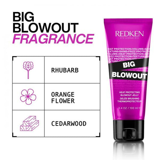 Redken Big Blowout Heat Protecting Jelly Gives Great Volume Shine And Frizz 100ML Redken