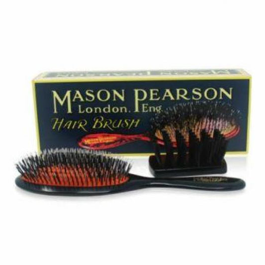 Mason & Pearson BN3 Handy Bristle And Nylon Dark Ruby Brush Including Cleaner Mason And Pearson