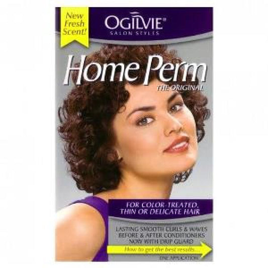 Ogilvie Home Perming Kit For Color Treated, Thin Or Delicate Hair Types Ogilvie