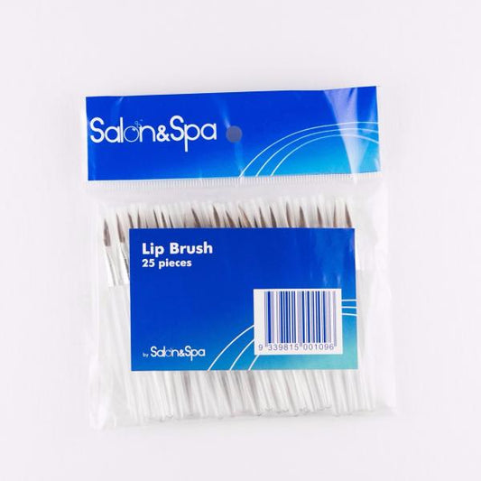 Salon And Spa Disposable Lip Brush 25 Pieces Clear Handle Salon And Spa